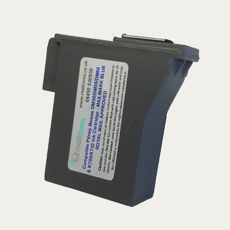 Pitney Bowes DM60 Ink & K722 Ink - Compatible Blue Ink Cartridge